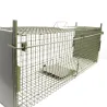 Piège à fauves pliable 2 entrées 100x25x30cm maille acier