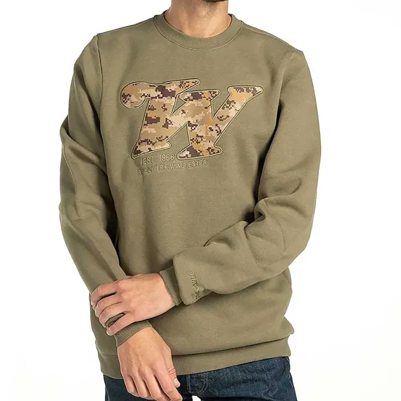 Sweat Homme Redstone Crew Neck Kaki - Winchester®