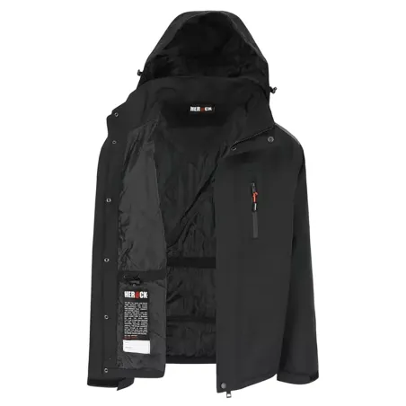 Parka Persia Herock® Homme - Noir, résistante et polyvalente