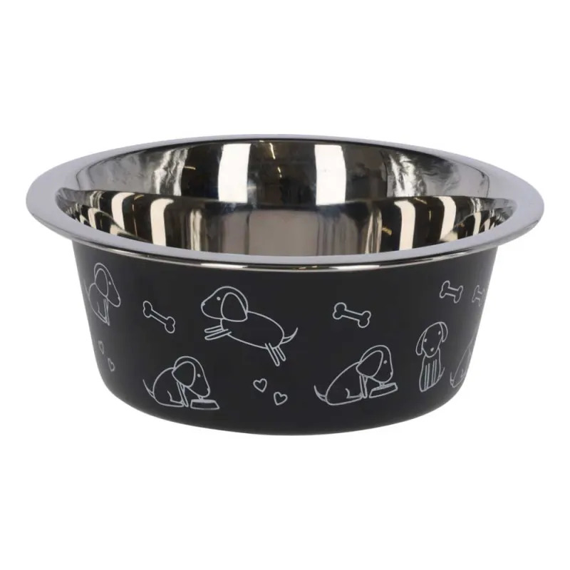 Gamelle inox pour chiens à oreilles longues - 4L robuste