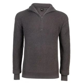 Pull homme Brandit® col camionneur anthracite zippé
