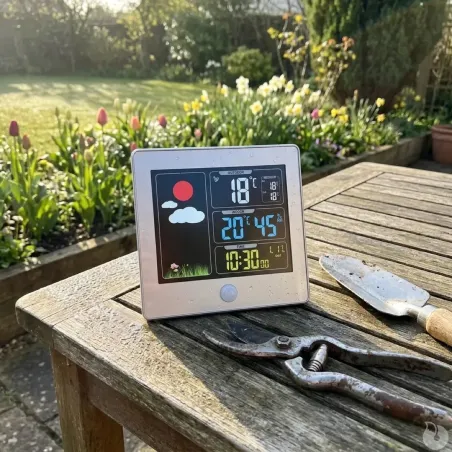 Station météo LCD couleur sans fil pour extérieur