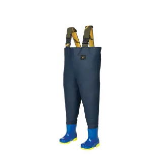 Waders enfant PVC étanche coton - Rouge/Jaune/Marine 20-35