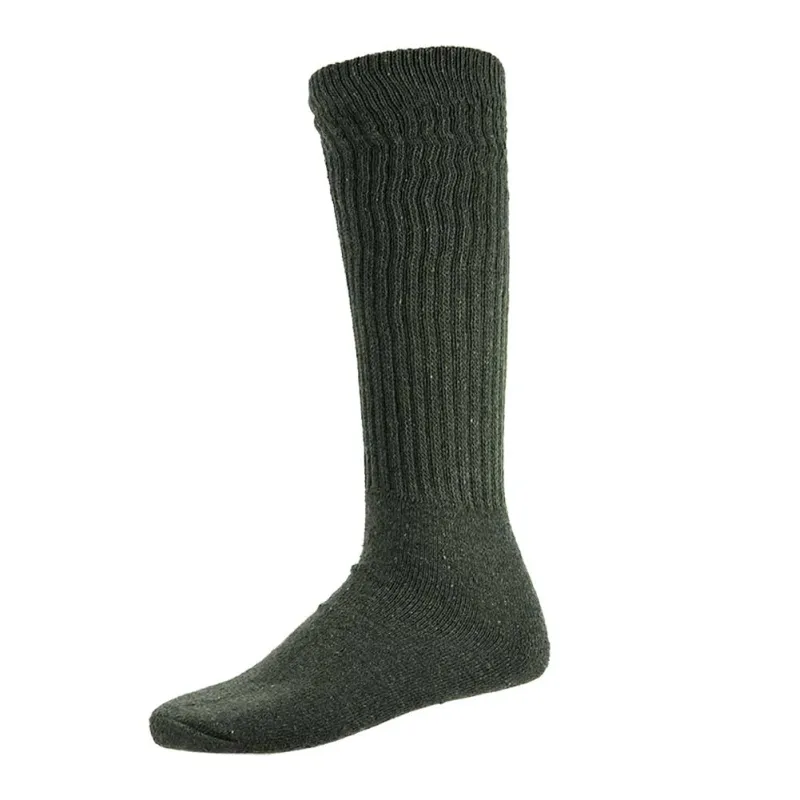Chaussettes hautes kaki - Lot de 3 paires éleveurs