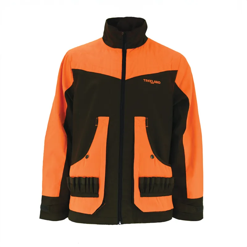 Veste Treeland déperlante orange-marron S à 3XL
