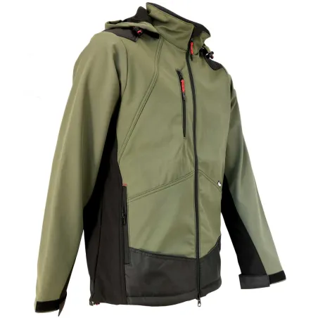 Blouson Softshell River kaki/noir - M à 3XL