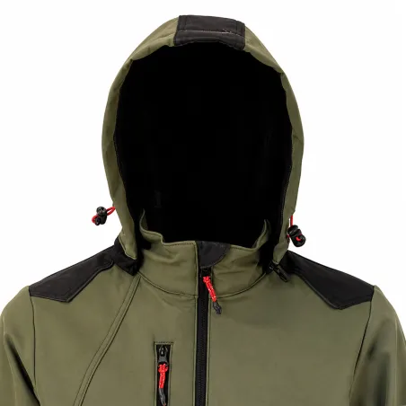 Blouson Softshell River kaki/noir - M à 3XL