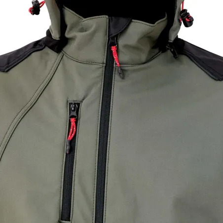 Blouson Softshell River kaki/noir - M à 3XL
