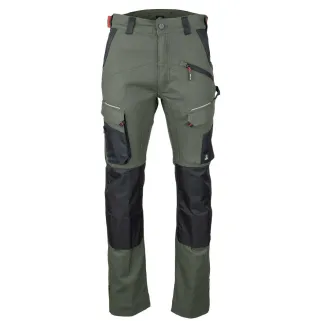 Pantalon Stretch Memory vert - Confort et robustesse
