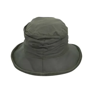 Chapeau Diana Country Vert - Coton Ciré Imperméable