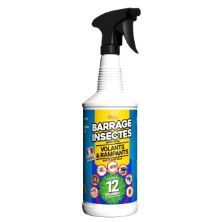 Spray anti-insectes 3D 1L - Mouches, moustiques, cafards