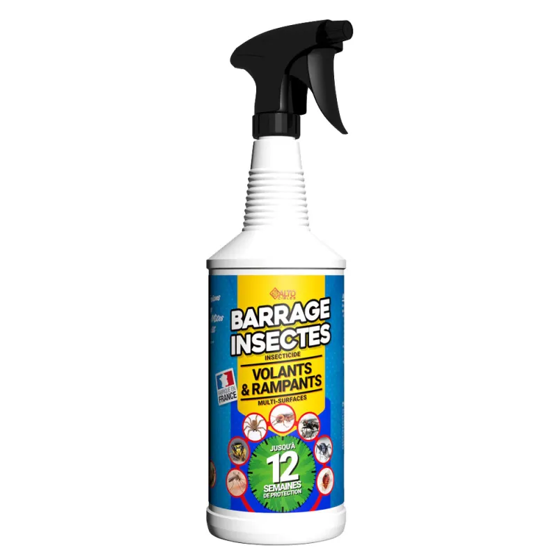 Spray anti-insectes 3D 1L - Mouches, moustiques, cafards