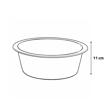 Gamelle inox pour chiens à oreilles longues - 4L robuste