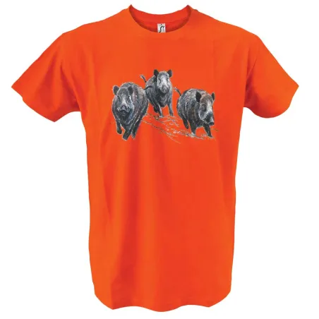 T-shirt chasse Bartavel® scène sangliers