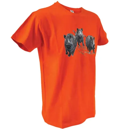 T-shirt chasse Bartavel® scène sangliers