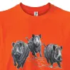 T-shirt chasse Bartavel® scène sangliers