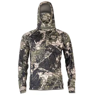 Gilet technique respirant avec capuche et masque intégré