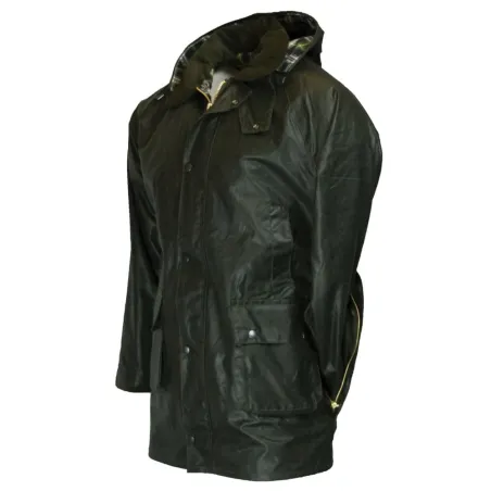 Veste Poacher Walker and Hawkes - Coton ciré vert style anglais