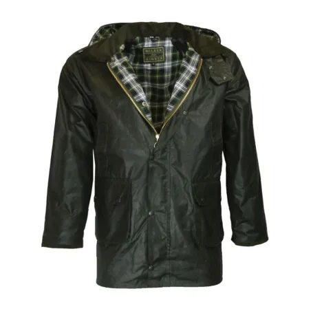 Veste Poacher Walker and Hawkes - Coton ciré vert style anglais
