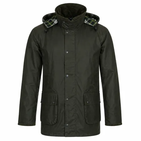Veste Poacher Walker and Hawkes - Coton ciré vert style anglais