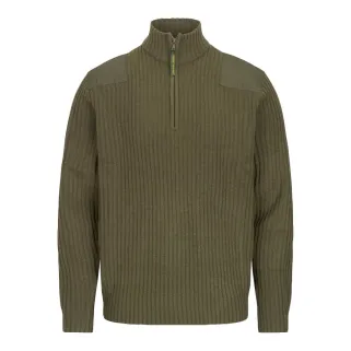 Pull zippé Gardham Vert - Confort outdoor éleveurs/chasseurs