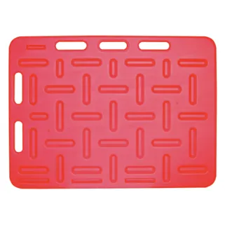 Plaque hygiénique PVC rouge pour porcs - Robuste