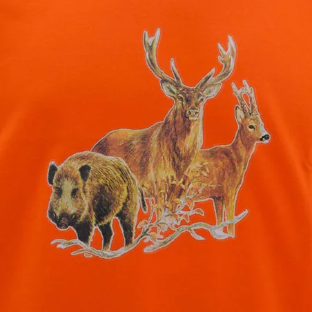 T-shirt chasse Bartavel® - scène grands animaux