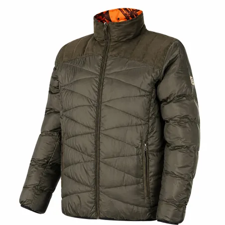 Doudoune réversible Alaskan Kaki/Orange - Chasse & Outdoor