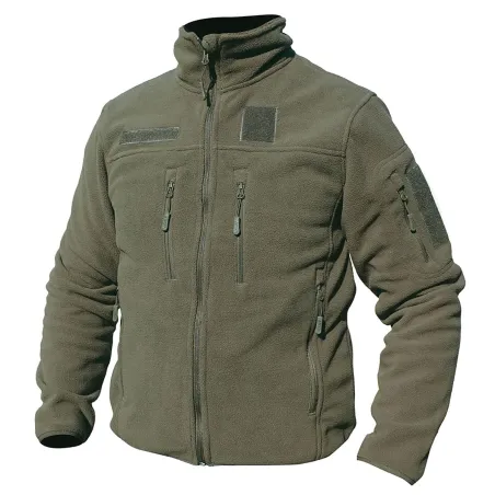 Blouson polaire homme vert - Col montant - 390g/m² - DCA