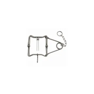 Piège Conibear X 13x13 cm acier brut PHE homologué