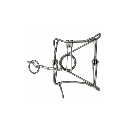 Piège Conibear X 13x13 cm acier brut PHE homologué