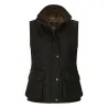 Gilet Haxby Walker & Hawkes vert coton ciré femme