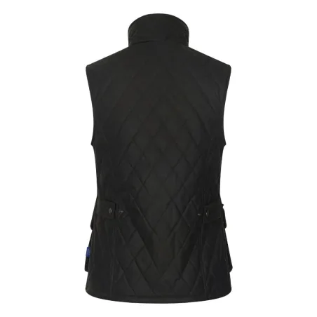 Gilet Haxby Walker & Hawkes vert coton ciré femme