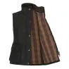 Gilet Haxby Walker & Hawkes vert coton ciré femme