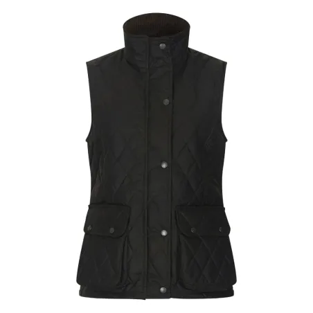 Gilet Haxby Walker & Hawkes vert coton ciré femme