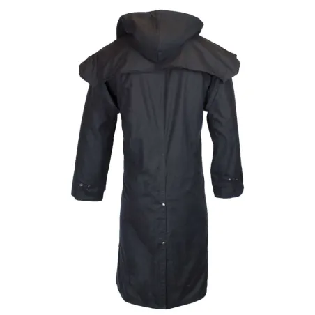 Manteau long Waxstock navy Walker & Hawkes M à 3XL