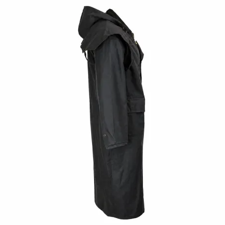 Manteau long Waxstock navy Walker & Hawkes M à 3XL