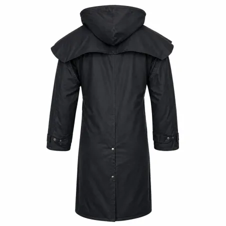 Manteau long Waxstock navy Walker & Hawkes M à 3XL