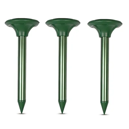 3 répulsifs solaires anti-taupes - 1200 m² de protection