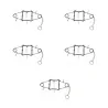 Lot de 5 pièges Conibear 13x13 cm en acier brut PHE