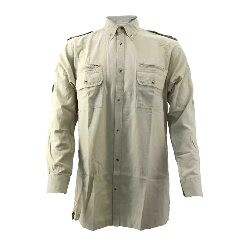 Chemise Bartavel® coton beige multipoches S-3XL