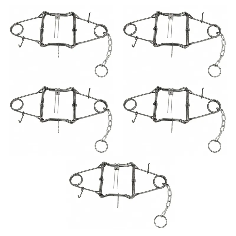 Lot de 5 pièges Conibear X 25x25 cm homologués PHE