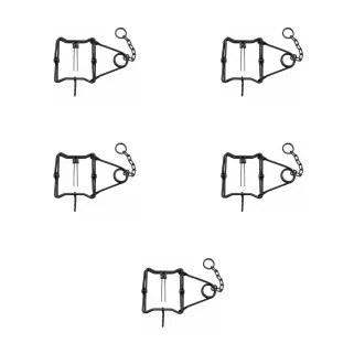 Lot de 5 pièges Conibear X 13x13 cm acier zingué PHE