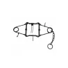 Piège Conibear X 13x13 cm double ressort PHE homologué