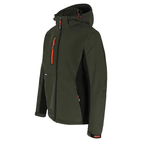 Veste Softshell Trystan Homme - Noir & Kaki - Herock®