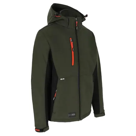 Veste Softshell Trystan Homme - Noir & Kaki - Herock®