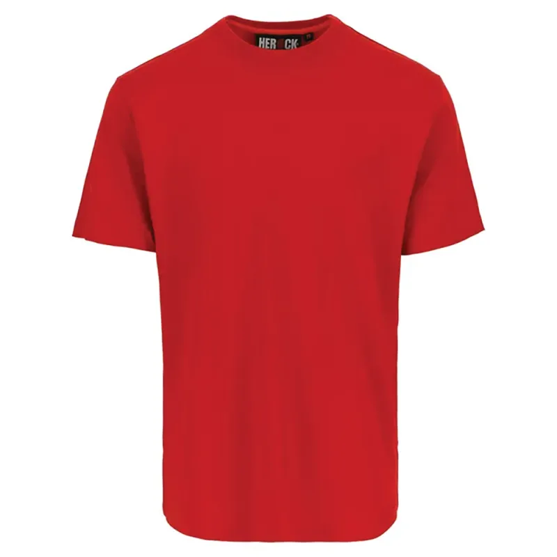 T-shirt Herock® homme coton rouge - Manches courtes 190g/m²