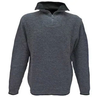 Pull camionneur gris Carmel - 70% acrylique 30% laine