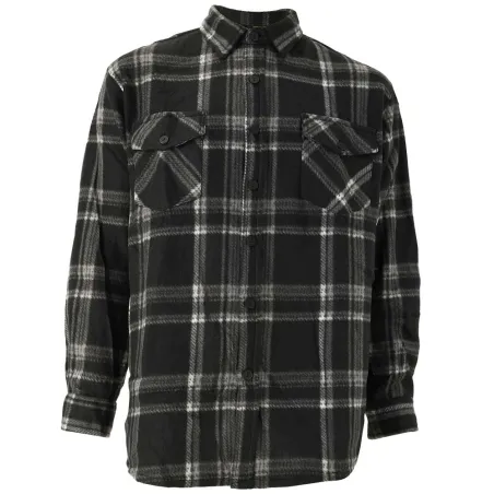 Chemise polaire homme carreaux gris M à 3XL - Treeland®