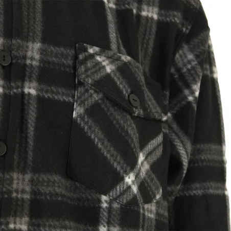 Chemise polaire homme carreaux gris M à 3XL - Treeland®